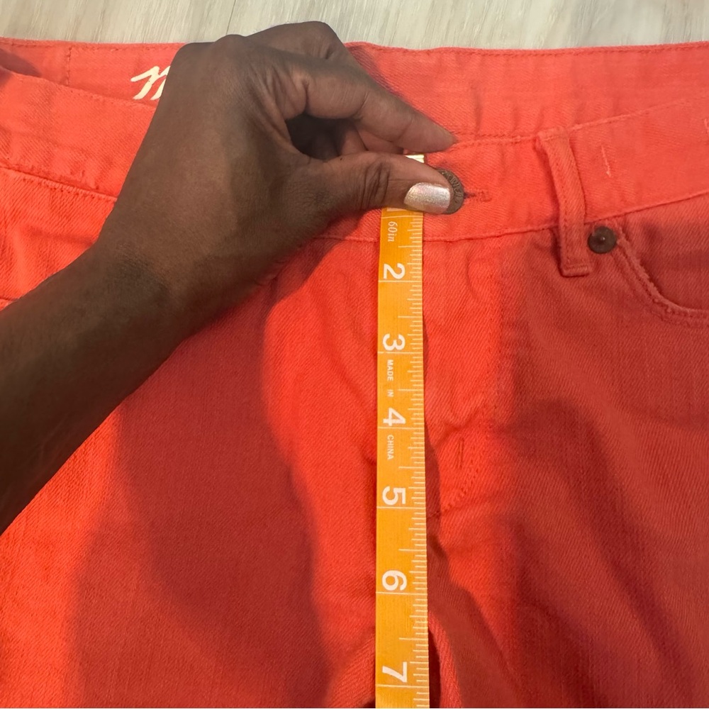 Madewell orange cutoff shorts size 25 red denim shorts - Picture 11 of 12